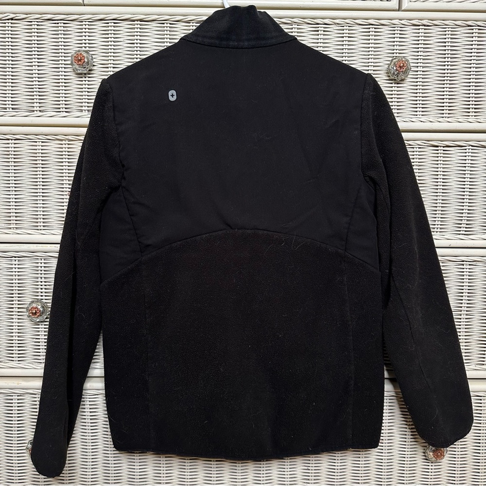 Figs on shift Black Fleece Jacket size Small - Picture 5 of 6
